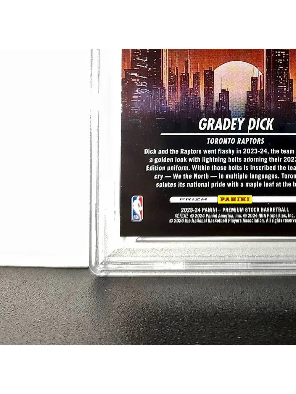 Gradey Dick 2023 Panini Hoops Premium City Edition #6 Red Disco Prizm PSA 10 Gem